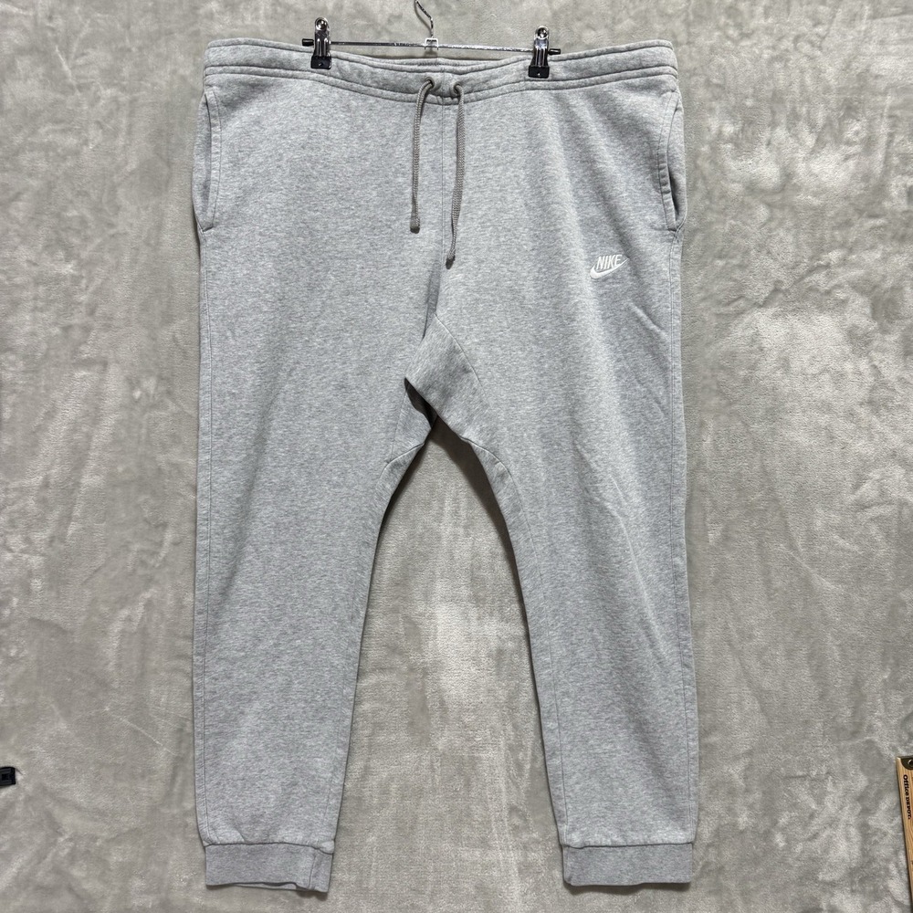Vintage Nike Sweatpants Womens XL Heather Gray Embroidered Swoosh Tapered Leg